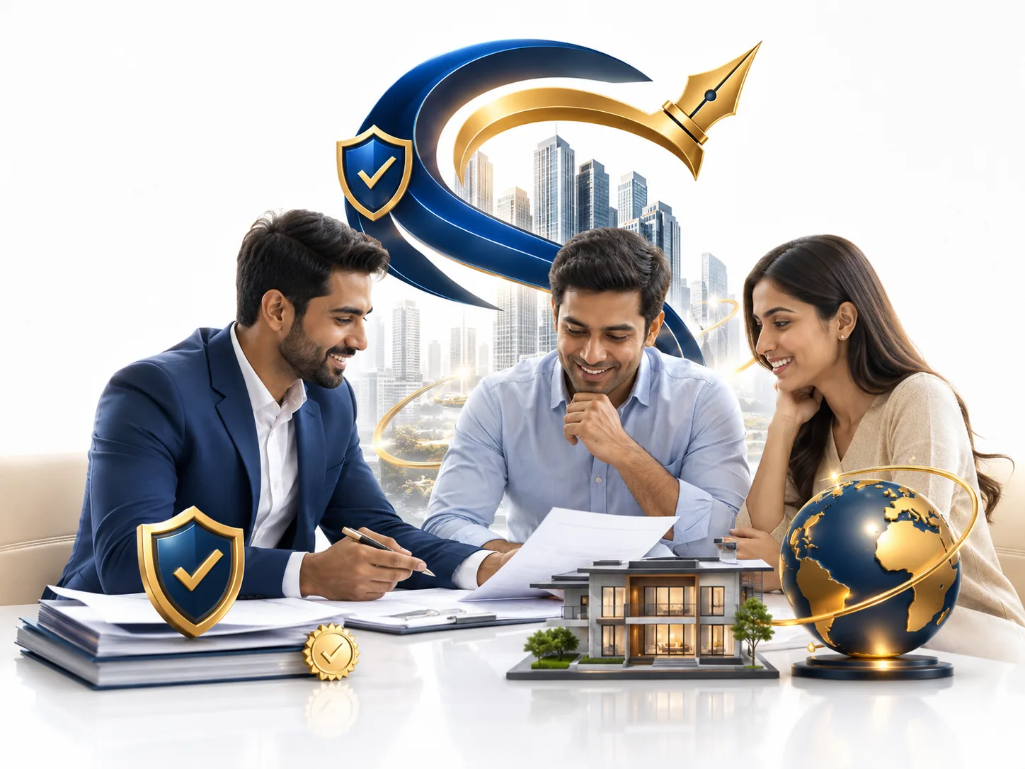 Buyer property due-diligence consultation illustration