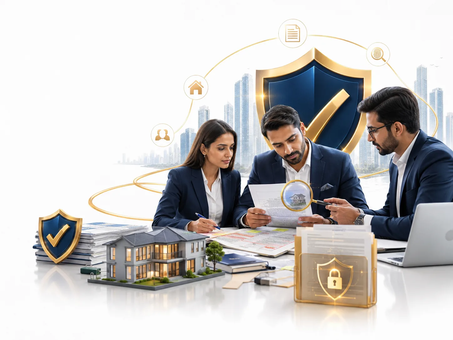 Property documents and record review illustration
